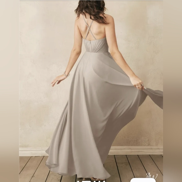 AW Melody Bridesmaid Prom Formal Special Occasion Wedding Guest Dress, 8, Taupe - Picture 3 of 8